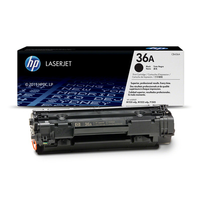 HP HP 36A CB436A Cartucce Toner Originale Compatibile con Stampanti HP Laserjet, Nero  Default image