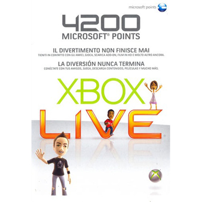 MICROSOFT Xbox LIVE 4200 Points Card (Xbox 360)  Default image