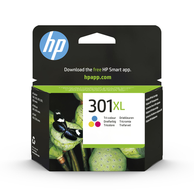 HP 301XL CH564EE Cartuccia Originale, Alta Capacità, da 330 pagine, Compatibile con DeskJet, Tricromia  Default image