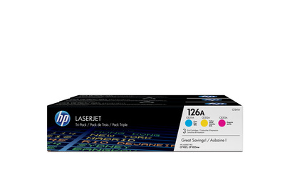 HP Combo Pack 126A CF341A, Confezione 3 cartucce Toner alta capacità per stampanti HP LaserJet , Ciano, Giallo, Magenta  Default image