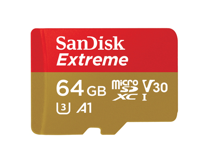 SANDISK SANDISK MICRO SD EXTREME A2 64GB+AD  Default image