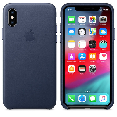 APPLE iPhone XS Leather Case - Midnight Blue  Default image