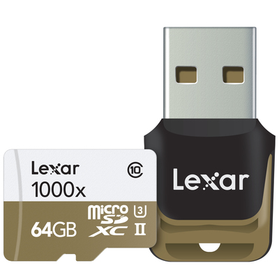 LEXAR MICROSDXC 1000X W/RE 64GB  Default image