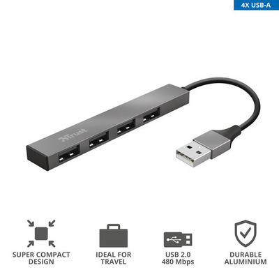 TRUST HALYX 4-PORT MINI USB HUB  Default image