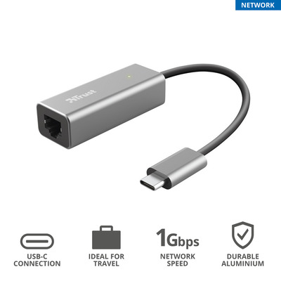 TRUST DALYX USB-C NETWORK ADAPTER  Default image