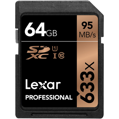 LEXAR 64GB 633X PRO SDXC U1 CL.10 UHS-1  Default image