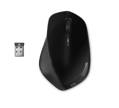 HP X4500 Mouse Wireless, Laser fino a 1600 CPI, Ricevitore USB Wireless 2.4 GHz Incluso, Nero  Default image
