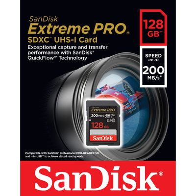 SANDISK SANDISK SD EXTREME PRO V30 U3 128GB  Default image
