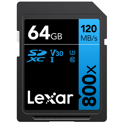 LEXAR 64GB SDXC PROFESSIONAL 800X  Default image