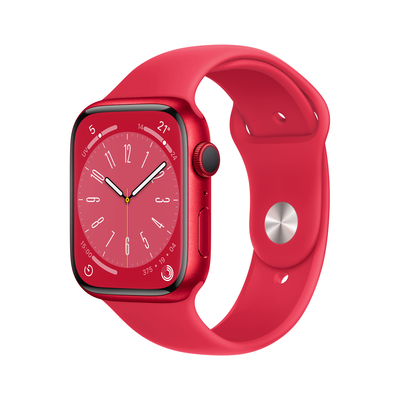APPLE Apple Watch Series 8 GPS 45mm Cassa in Alluminio color (PRODUCT)RED con Cinturino Sport Band (PRODUCT)RED - Regular  Default image