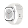 APPLE Apple Watch Series 8 GPS 41mm Cassa in Alluminio color Argento con Cinturino Sport Band Bianco - Regular  Default thumbnail