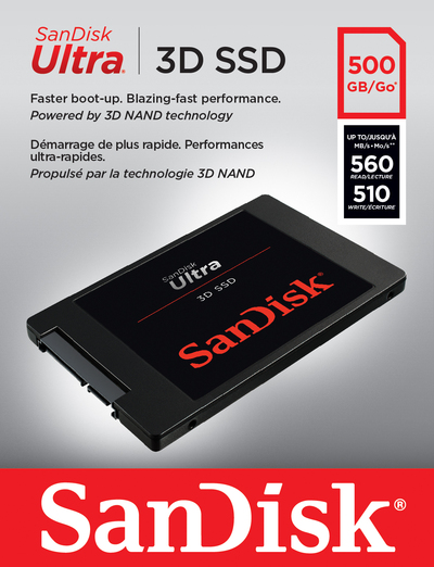SANDISK SANDISK SSD INTERNA ULTRA 3D 500GB  Default image