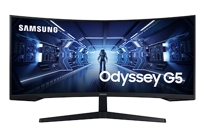 SAMSUNG Monitor Gaming Odyssey G5 da 34 Ultra WQHD Curvo  Default image