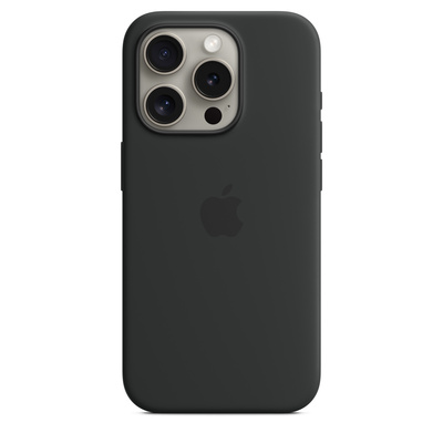 APPLE Custodia MagSafe in silicone per iPhone 15 Pro - Nero  Default image