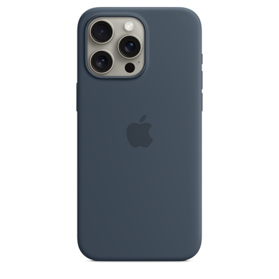 APPLE Custodia MagSafe in silicone per iPhone 15 Pro Max - Blu tempesta  Default image