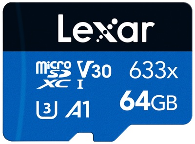 LEXAR MICROSDXC 633X 64GB NO ADAT  Default image