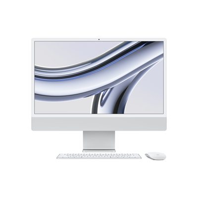 APPLE iMac con Retina 24 Display 4.5K Apple M3 chip con 8-core CPU e 8-core GPU, 256GB SSD - Argento  Default image
