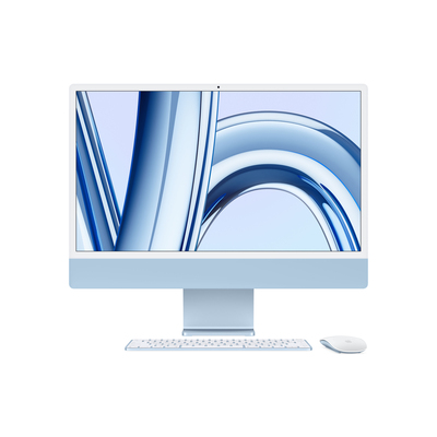 APPLE iMac con Retina 24 Display 4.5K Apple M3 chip con 8-core CPU e 8-core GPU, 256GB SSD - Blu  Default image
